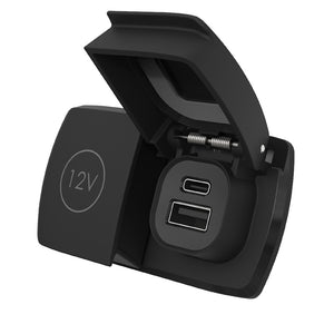 Scanstrut Flip Pro Duo - USB-A USB-C w/12V Power Socket