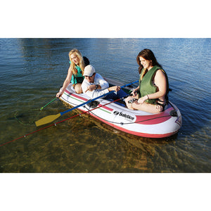 Solstice Watersports Voyager 3-Person Inflatable Boat Kit w/Oars Pump