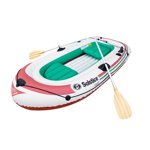 Solstice Watersports Voyager 4-Person Inflatable Boat Kit w/Oars Pump