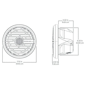 Roswell R1 7.7 Marine Speakers - White - 90W RMS 180W Peak Power