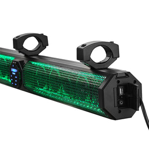 DS18 37" Marine Amplified Sound Bar w/Bluetooth 1200W w/10 Speaker System RGB LED