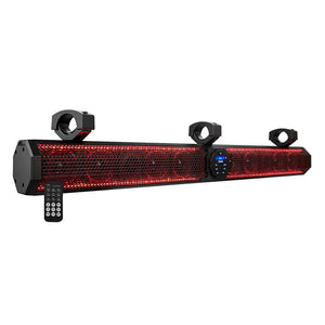 DS18 37" Marine Amplified Sound Bar w/Bluetooth 1200W w/10 Speaker System RGB LED