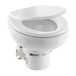 Dometic MasterFlush MF 7120 - White - Electric Macerating Toilet w/Orbit Base Slow Close Seat - Freshwater - 12V