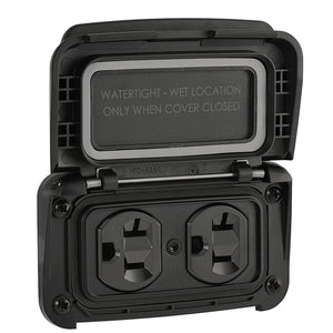 Scanstrut Ventura Series Dual AC Outlet - 125V - 20A