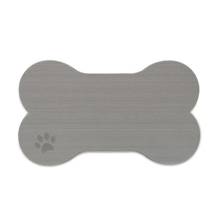 SeaDek Dog Bowl Mat - Storm Grey/Black - Large - 16.5" x 29.5"