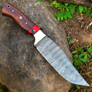 Custom Handmade Damascus Skinning Blade – 4.5" Damascus Steel