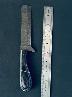 Handmade Damascus Steel Calf Cutter Knife with Pakkawood Handle - 5" Blade