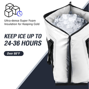 27QT Fish Bag Cooler With Flat Bottom