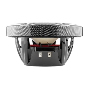 DS18 HYDRO 6.5" 2-Way Marine Speakers w/RGB LED Lights 300W - Black Carbon Fiber
