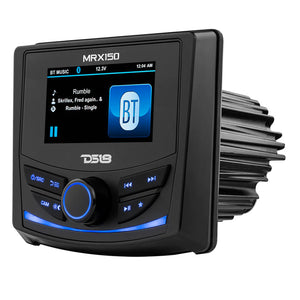 DS18 MRX150 2 Zone Marine Powersports Head Unit w/3" Color TFT Display Bluetooth - 4 x 40W