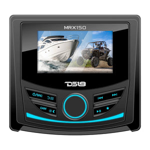 DS18 MRX150 2 Zone Marine Powersports Head Unit w/3" Color TFT Display Bluetooth - 4 x 40W