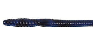 6" Finesse Worm ( Money) - Black / Blue