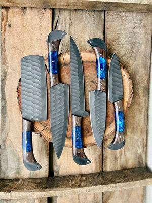 Handmade Damascus Steel Chef Knife Set – Perfect Wedding & Valentine’s Day Gift