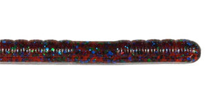 Ribbon Tail Worm 10" - Plum w/ Green and Blue Flakes
