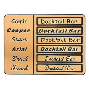 Custom Boat Names - Add Your Boat Name to Decking Kits - Choose Font & Letter Style