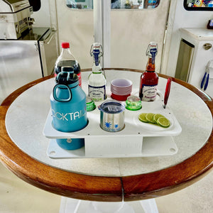 Docktail Boat Table Caddy with 2 SeaSucker Vacuum Mounts - Choose Your Color