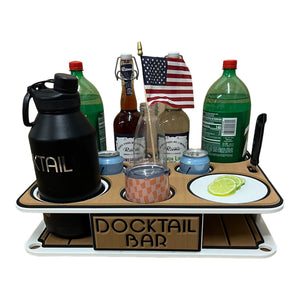 Docktail Boat Table Caddy with 2 SeaSucker Vacuum Mounts - Choose Your Color