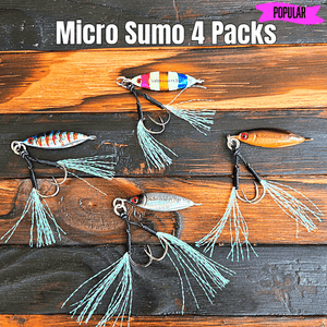 Submission Jigs - Micro Sumo and Mercenary - Slow Pitch Jigs - 4 Packs