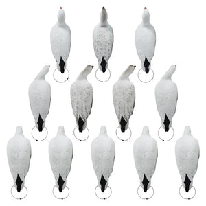 Rugged Series Full Body Snow Goose Touchdown Decoys 12-Pack