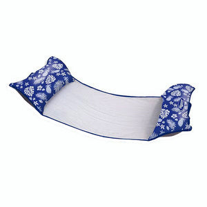 Aqua Leisure 4-In-1 Monterey Hammock Supreme XL 53" x 31.5" - Hibiscus Pineapple Royal Blue OutdoorUp