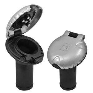 Attwood Deck Fill f/Carbon Canister System - Angled Body Scalloped Chrome Cap OutdoorUp