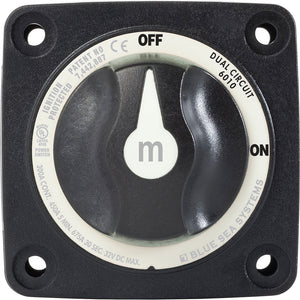Blue Sea 6010200 Battery Switch Dual Circuit - Black OutdoorUp