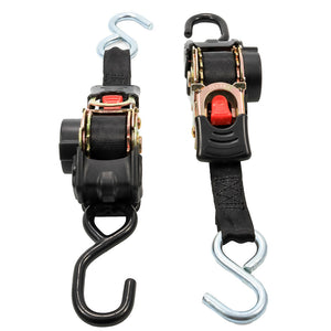 Camco Retractable Tie-Down Straps - 1" Width 6 Dual Hooks OutdoorUp