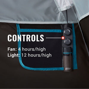 Coleman OneSource Rechargeable 4-Person Camping Dome Tent w/Airflow System LED Lighting OutdoorUp