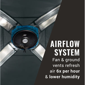 Coleman OneSource Rechargeable 4-Person Camping Dome Tent w/Airflow System LED Lighting OutdoorUp