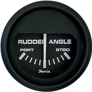 Faria Euro Black 2" Rudder Angle Indicator OutdoorUp