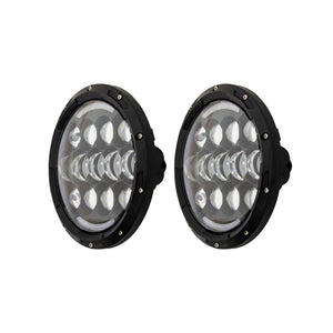 HEISE 7" LED Light w/Black Face Partial Halo - 21 LED OutdoorUp