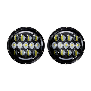 HEISE 7" LED Light w/Black Face Partial Halo - 21 LED OutdoorUp