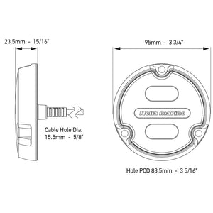 Hella Marine Apelo A1 RGB Underwater Light - 1800 Lumens - Black Housing - White Lens OutdoorUp