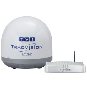 KVH TracVision TV1 w/IP-Enabled TV-Hub Linear Universal Single-Output LNB OutdoorUp