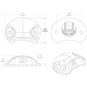 Lumitec Barbados Courtesy Accent LED Light - Black w/Red Light OutdoorUp