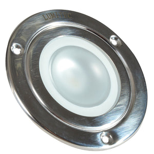 Lumitec Shadow - Flush Mount Down Light - Polished SS Finish - 3-Color Red/Blue Non Dimming w/White Dimming OutdoorUp