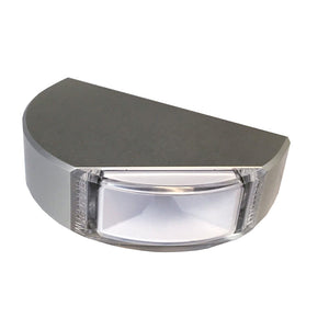 Lumitec Surface Mount Navigation Light - Classic Aluminum - Port Red OutdoorUp