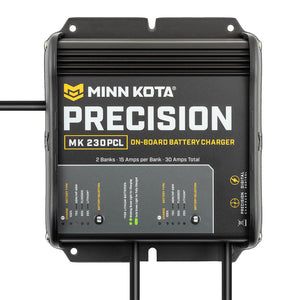 Minn Kota On-Board Precision Charger MK-230 PCL 2 Bank x 15 AMP LI Optimized Charger OutdoorUp