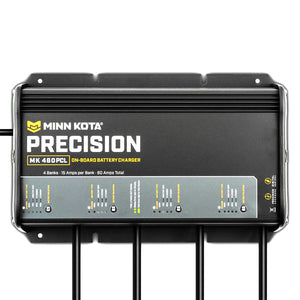 Minn Kota On-Board Precision Charger MK-460 PCL 4 Bank x 15 AMP LI Optimized Charger OutdoorUp