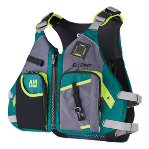 Onyx Airspan Angler Life Jacket - M/L - Green OutdoorUp