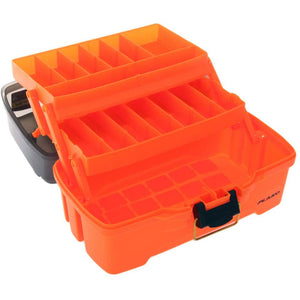 Plano 2-Tray Tackle Box w/Dual Top Access - Smoke Bright Orange OutdoorUp