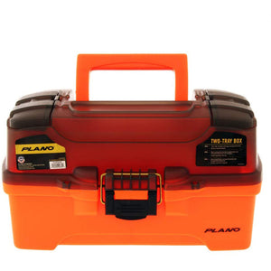 Plano 2-Tray Tackle Box w/Dual Top Access - Smoke Bright Orange OutdoorUp