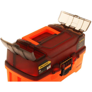 Plano 2-Tray Tackle Box w/Dual Top Access - Smoke Bright Orange OutdoorUp