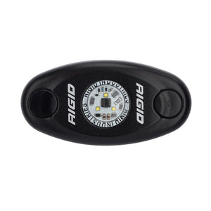 RIGID Industries A-Series Black High Power LED Light Single - Amber OutdoorUp