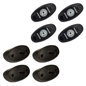 RIGID Industries A-Series Rock Light Kit - 4 Amber Lights - Black OutdoorUp