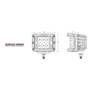 RIGID Industries D-SS PRO Flood LED Surface Mount - Pair - White OutdoorUp