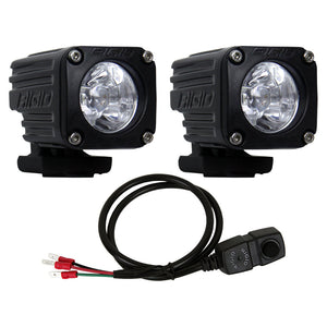 RIGID Industries Ignite Motorcycle Kit Spot - High/Low - Black OutdoorUp