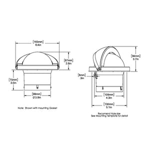 Ritchie SS-2000 SuperSport Compass - Flush Mount - Black OutdoorUp