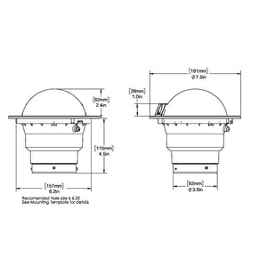 Ritchie SS-5000W SuperSport Compass - Flush Mount - White OutdoorUp