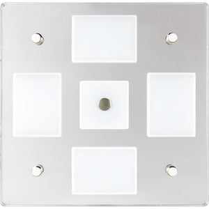 Sea-Dog Square LED Mirror Light w/On/Off Dimmer - White Blue OutdoorUp